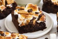 Decadent Gluten-Free S’mores Brownies