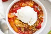 Luscious Gluten-Free Raspberry Peach Crisp