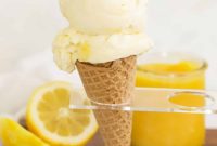 Zesty Lemon Curd Swirl Ice Cream