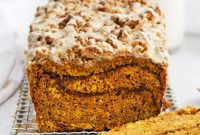 Maple Glazed Gluten-Free Pumpkin Streusel Bread