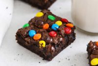 Simple and Scrumptious Gluten Free M and M Brownies