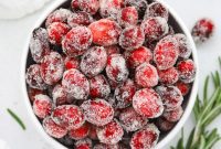 Sparkling Sugared Cranberries