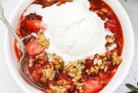 Gluten Free Strawberry Crumble