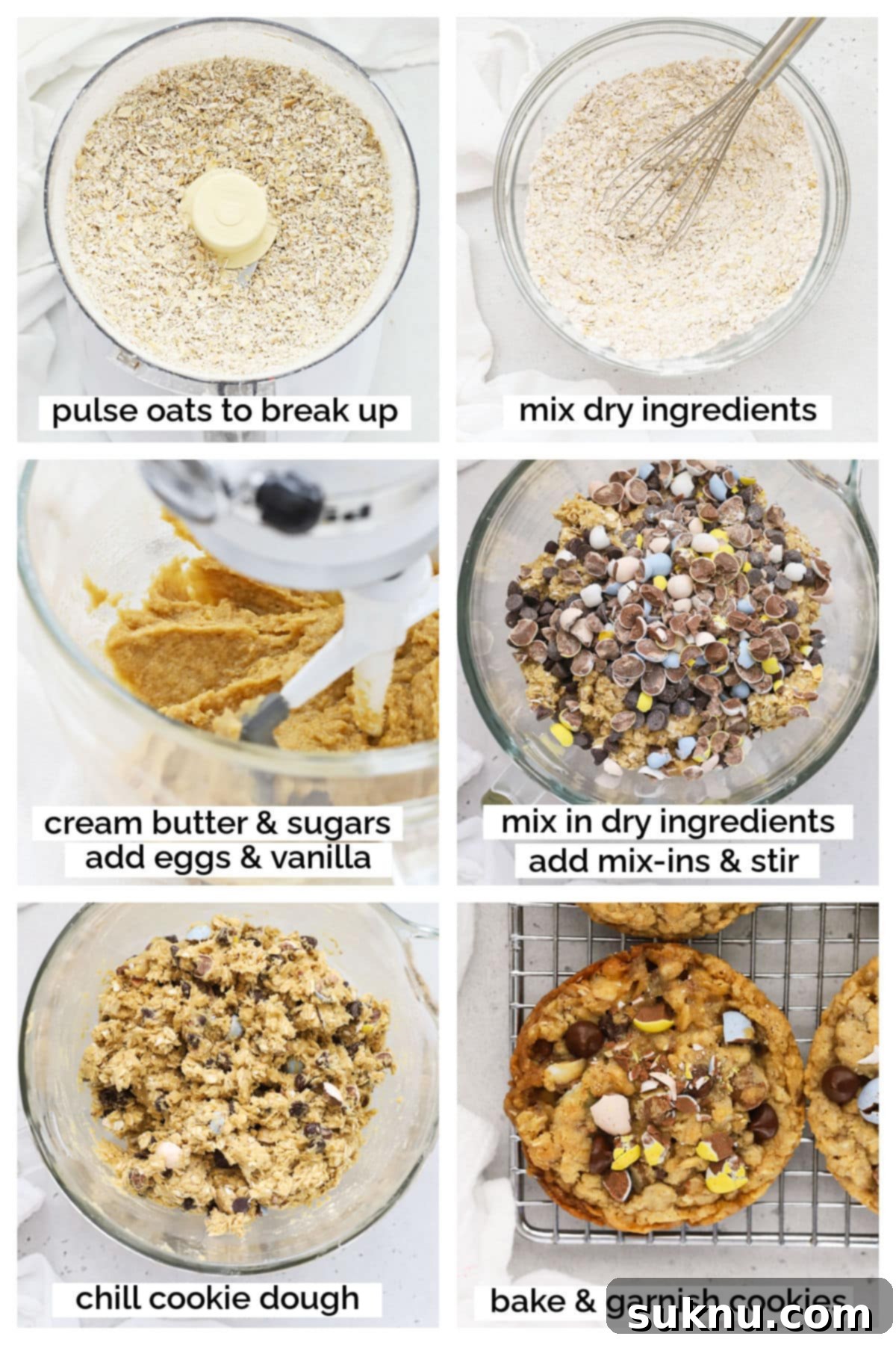 Irresistible Gluten-Free Cadbury Egg Cookies 5 making gluten-free cadbury egg cookies step by step, showing various stages of preparation