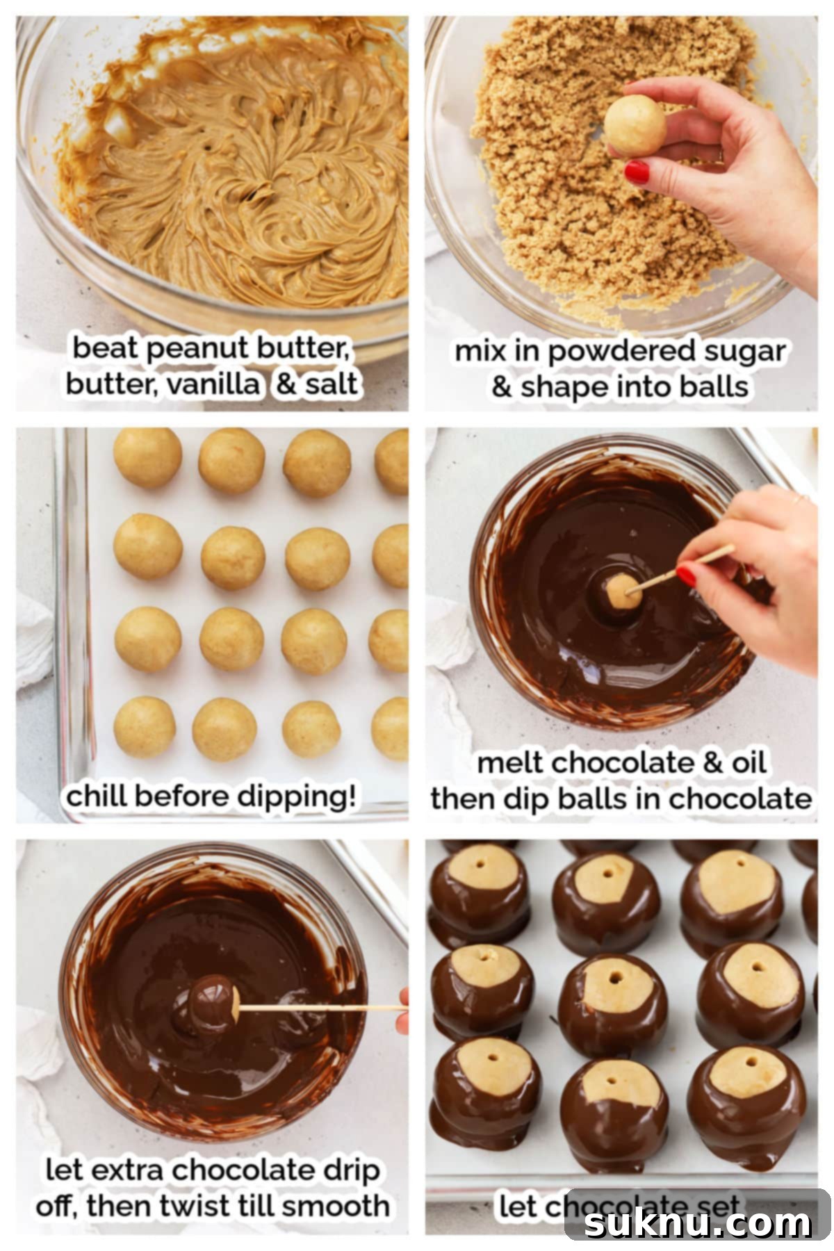 making buckeye candy step by step