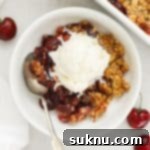 Luscious Gluten-Free Cherry Crisp 11 img 130950 10