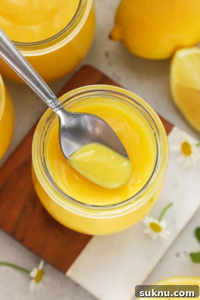 Effortless Low Sugar Peach Freezer Jam 9 homemade lemon curd in a jar