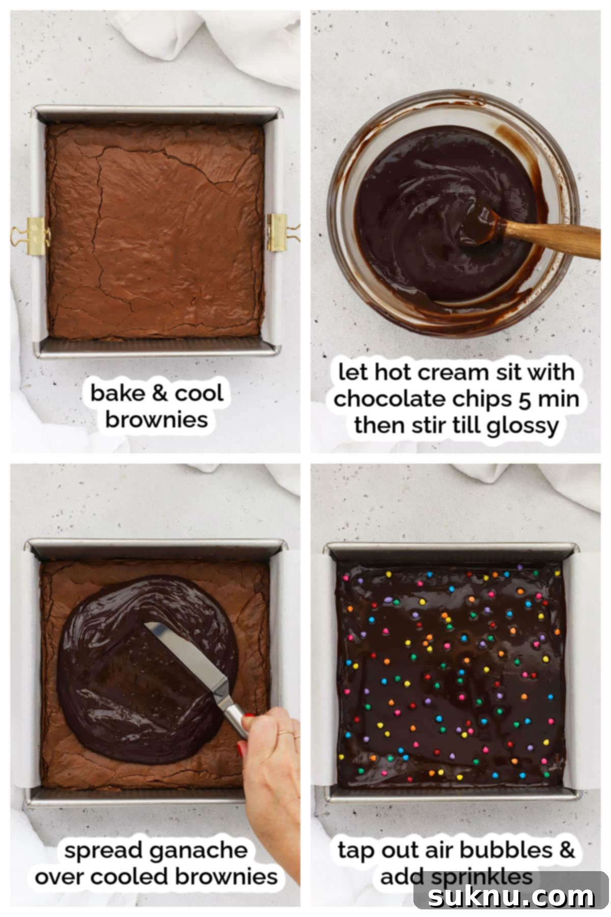 Baking and decorating gluten-free Cosmic brownies step by step