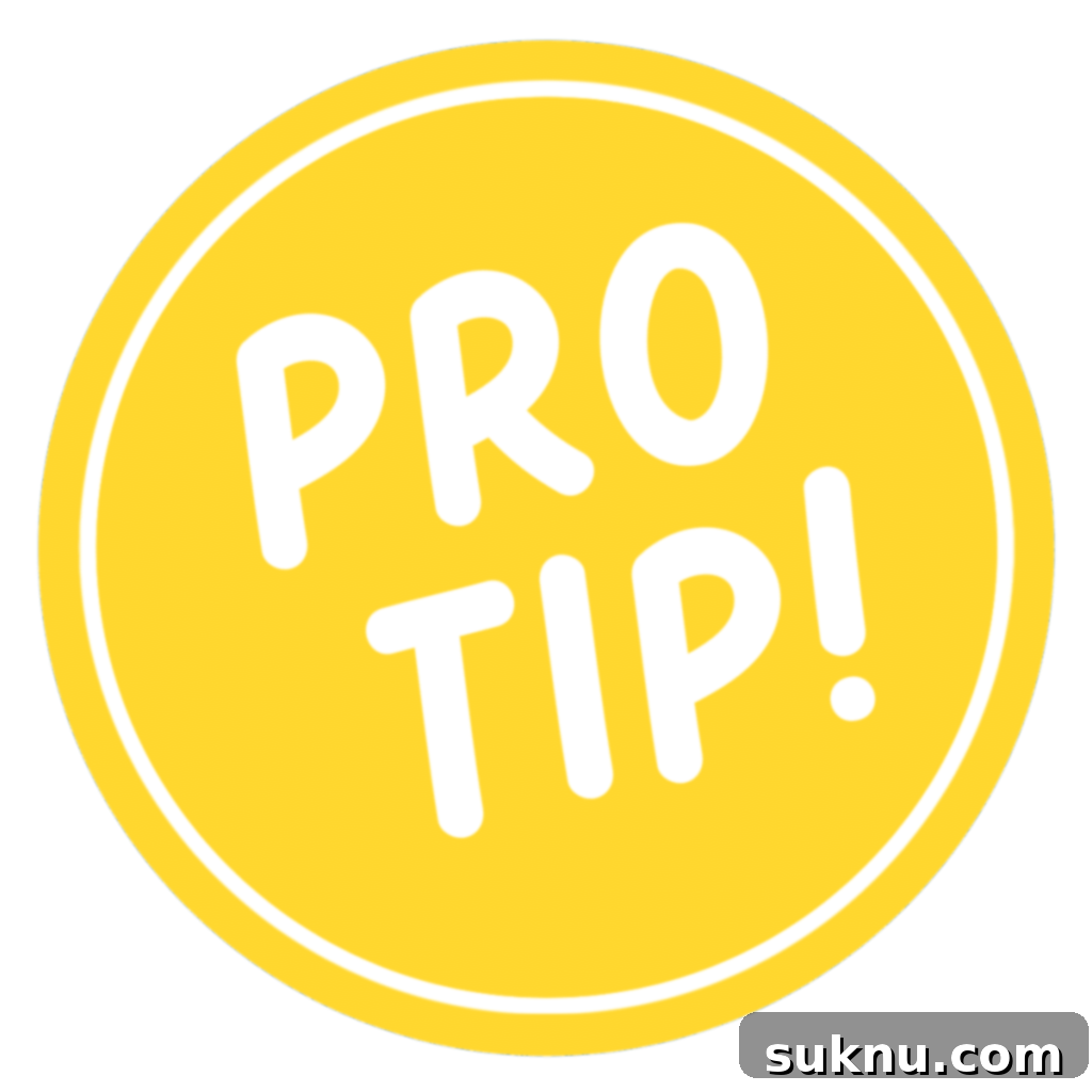 Spiced Gluten-Free Pumpkin Cream Cheese Muffins 7 Yellow circle graphic with the words "pro tip!" centered inside