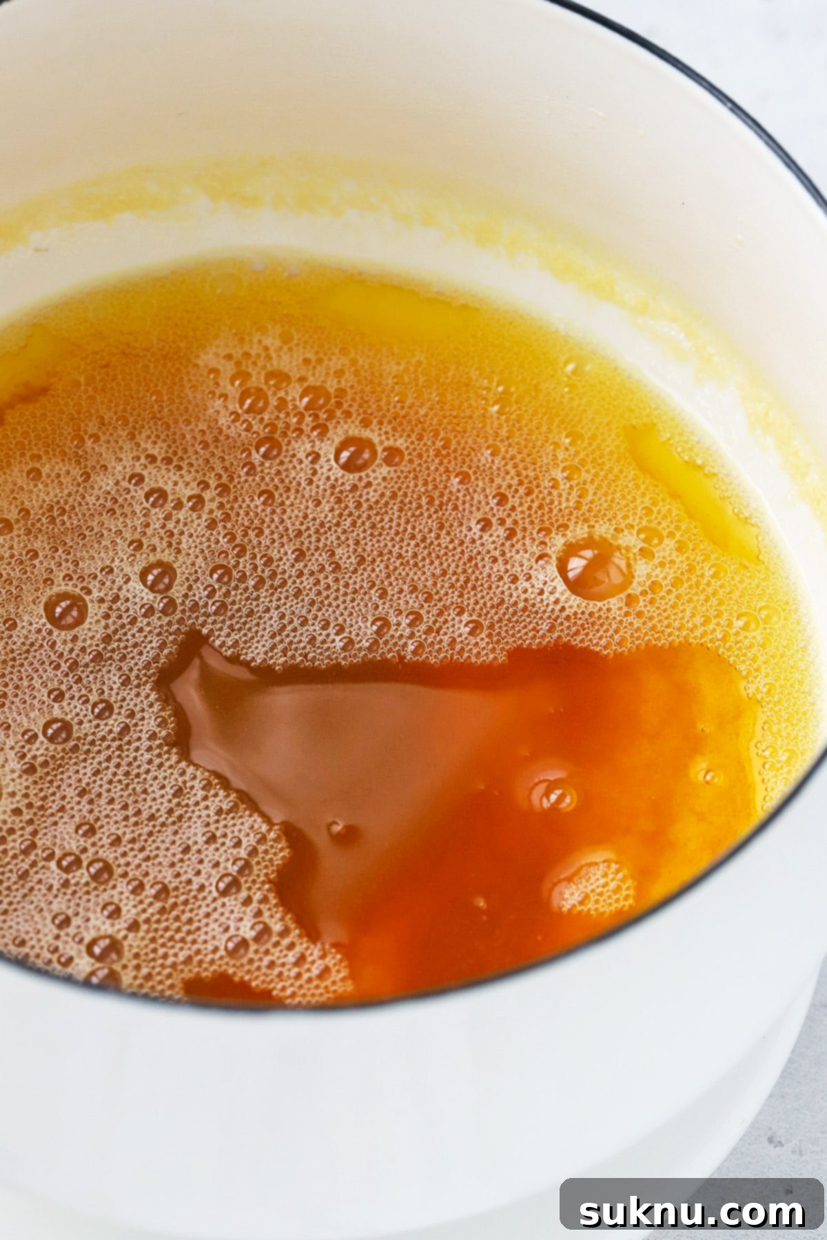 How to Brown Butter (Step-by-Step Tutorial) - Brown butter drizzled over a dish