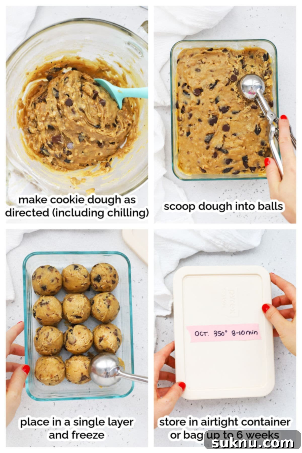 Freeze Cookie Dough Bake Fresh Cookies Anytime 3 freezing drop cookie dough step by step
