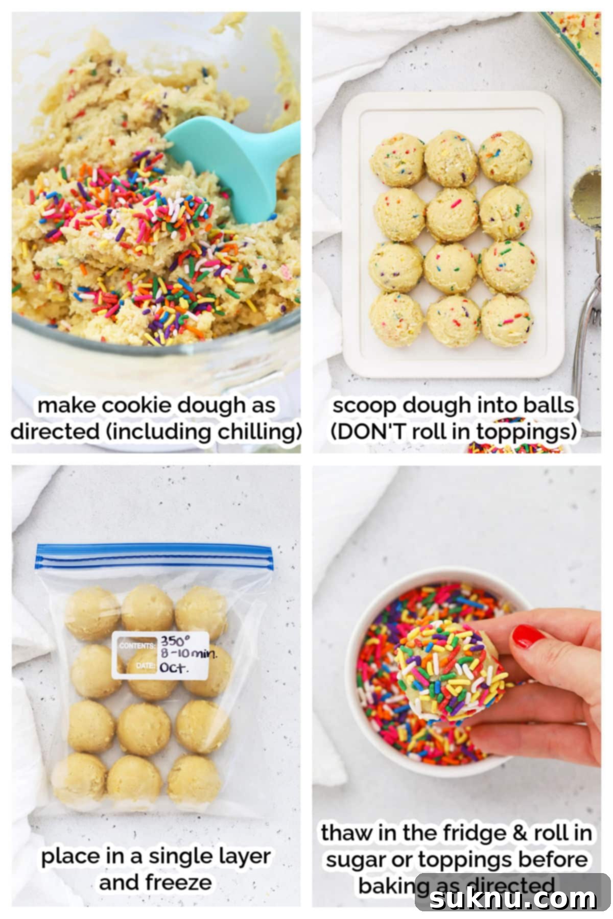 Freeze Cookie Dough Bake Fresh Cookies Anytime 4 freezing sugar cookie dough step by step without sugar coating