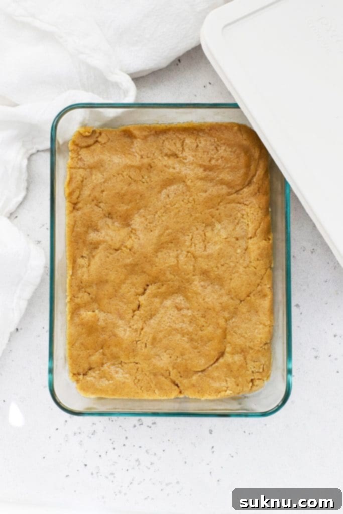 Chilled gluten-free brown butter snickerdoodle dough