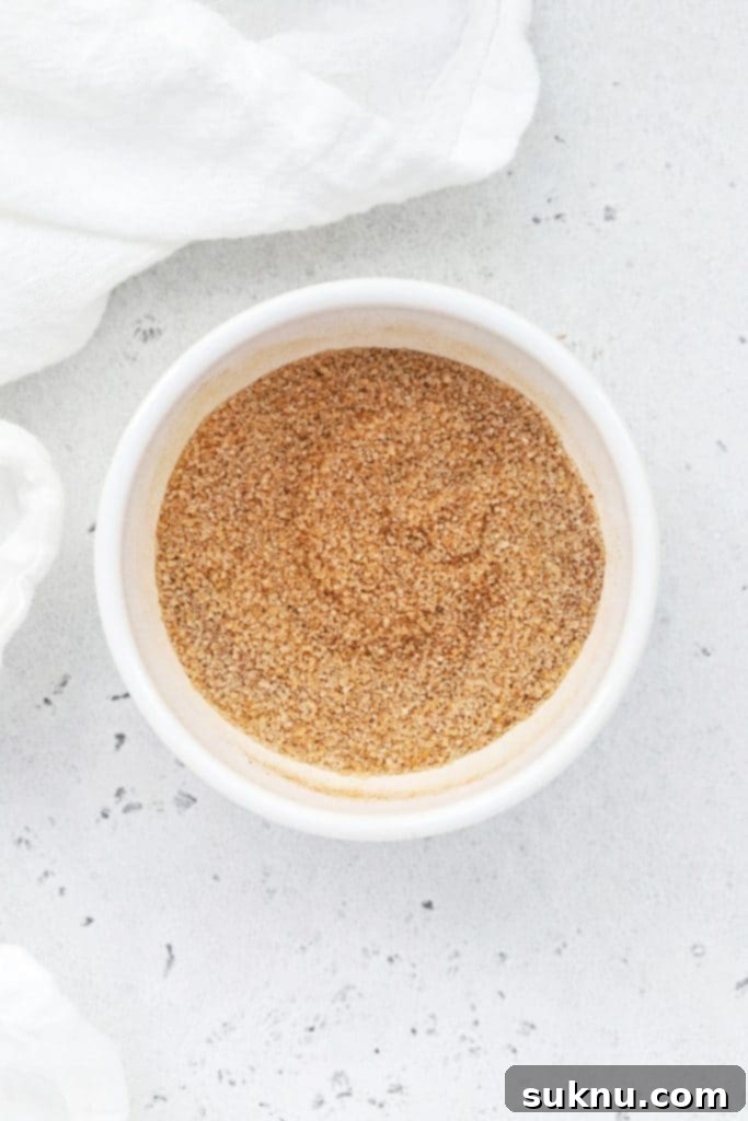 Cinnamon sugar for gluten-free brown butter snickerdoodles