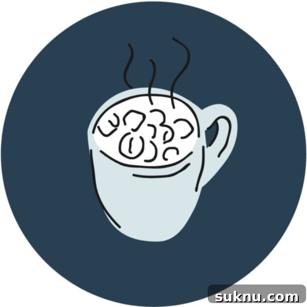 Hot cocoa icon with steam