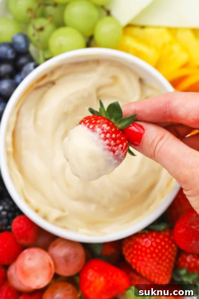 Brown Sugar Cream Cheese Fruit Dream 10 Brown Sugar Cream Cheese Fruit Dip presented beautifully with a colorful array of fresh berries and apple slices