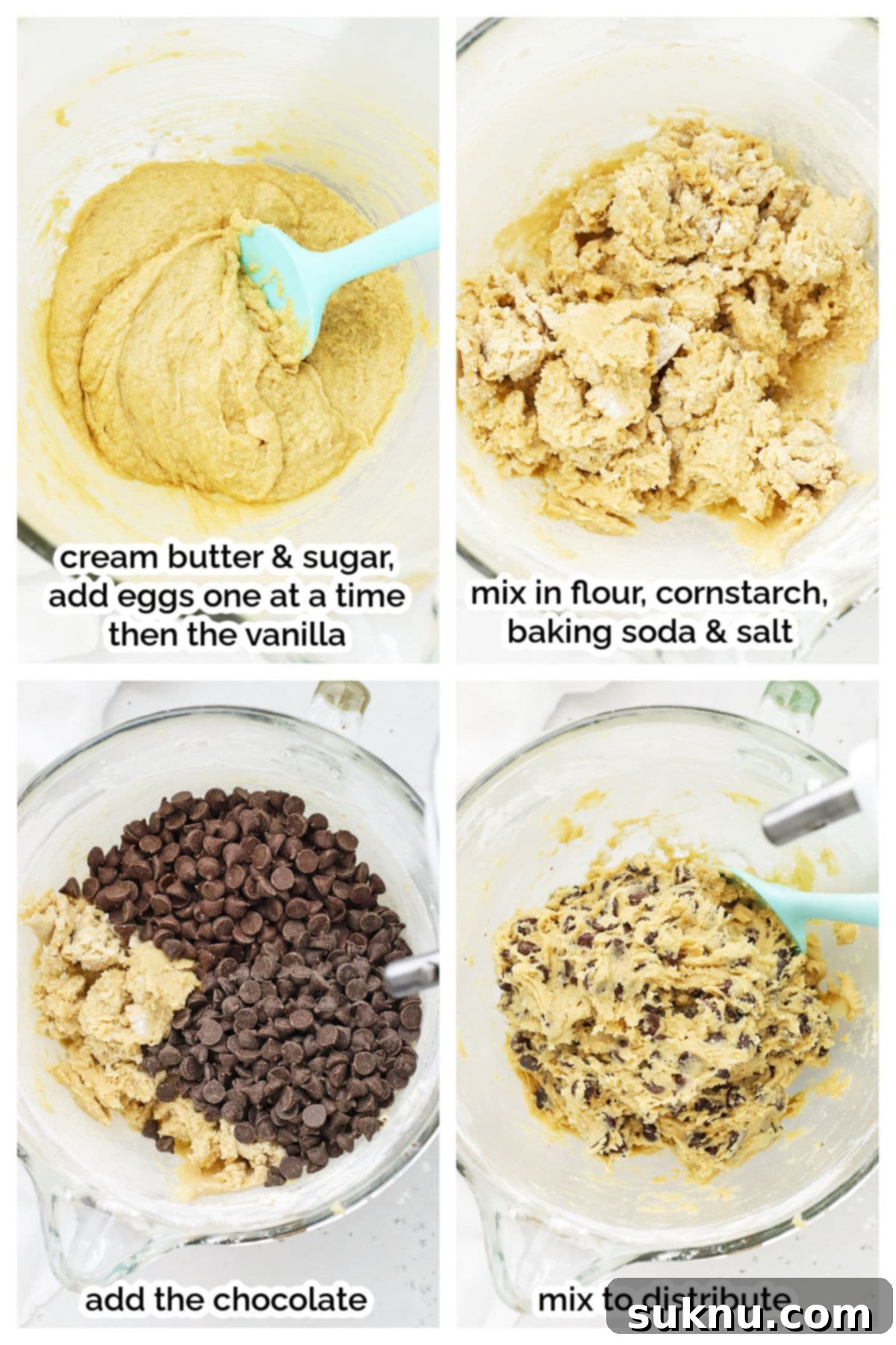 Decadent Gluten Free Levain Chocolate Chip Cookies 5 making gluten-free levain chocolate chip cookie dough step by step