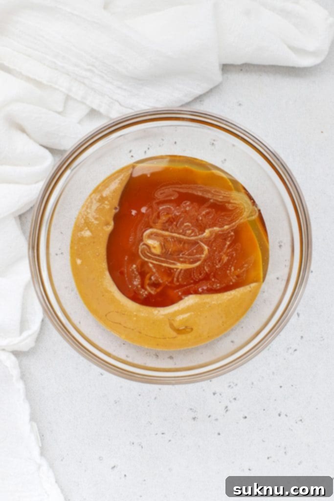 Getting ready to heat peanut butter and honey to make soft peanut butter granola bars