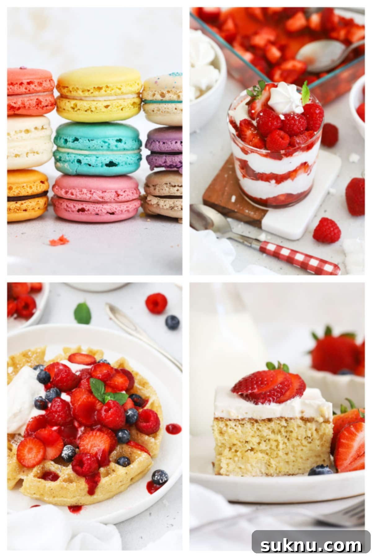 Mastering Whipped Egg Whites: Stiff and Soft Peak Techniques 4 Four recipes that utilize whipped egg whites, showcasing diverse uses