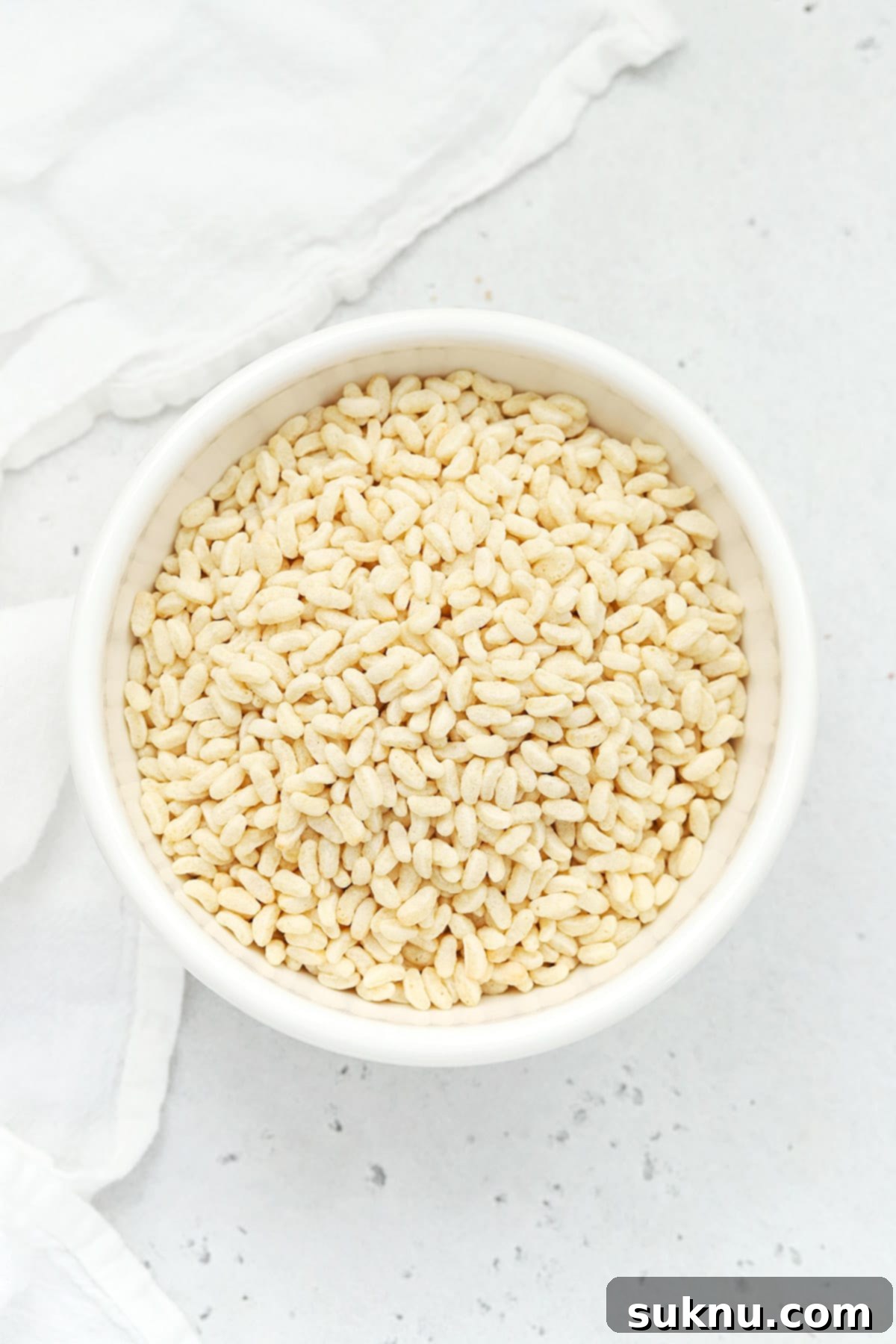 Overhead view of nature's path gluten-free crisp rice cereal