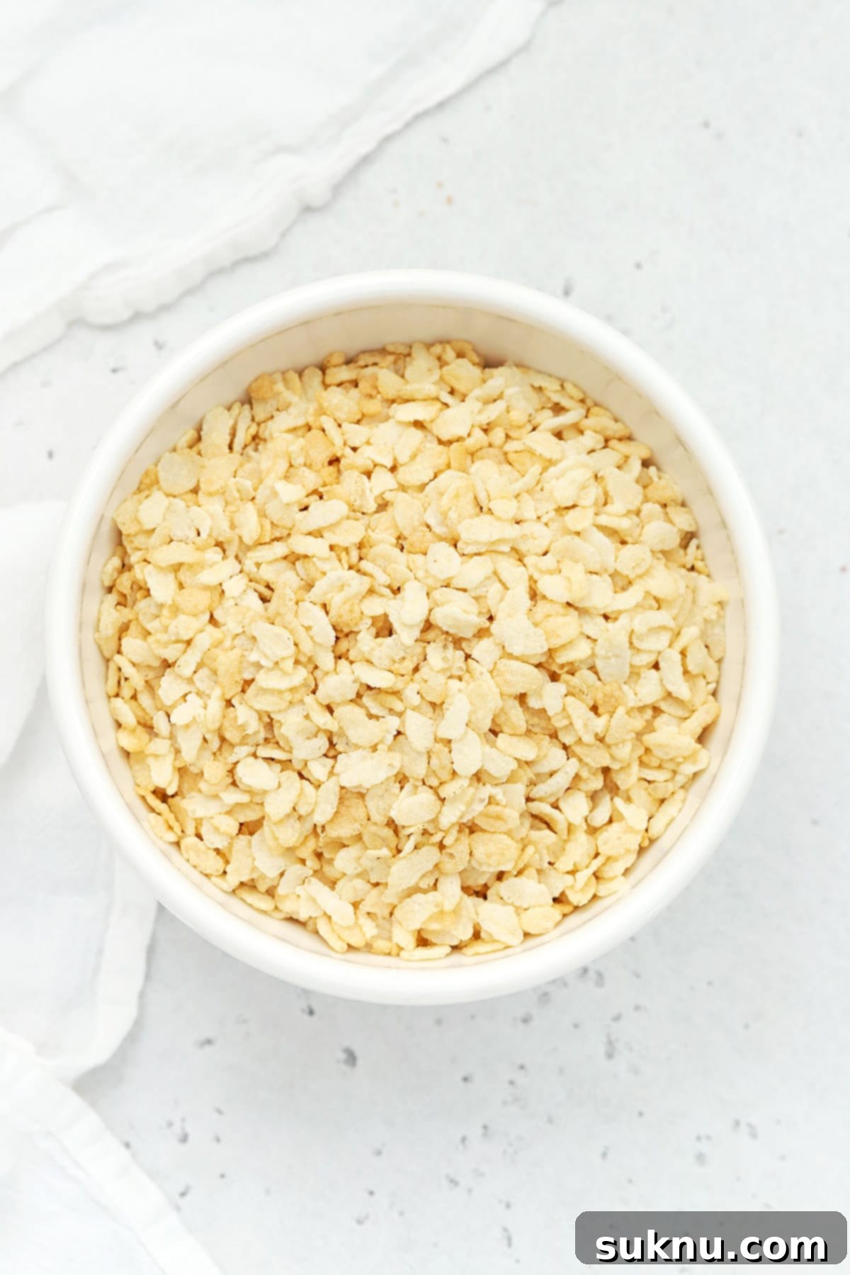 Overhead view of Barbara's gluten-free crisp rice cereal