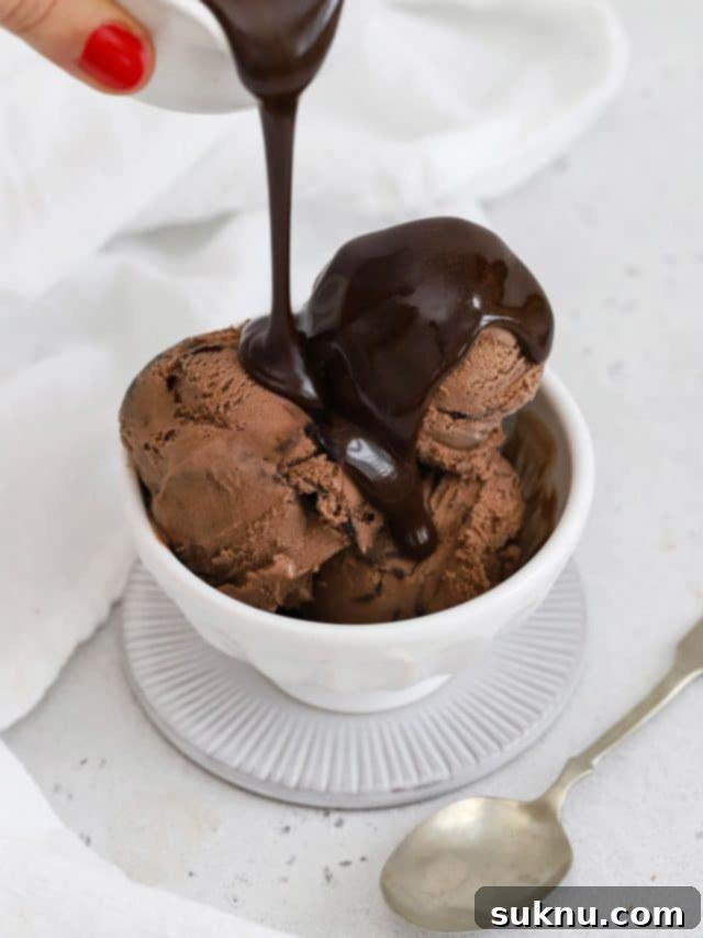 Vibrant Raspberry Coulis 10 Drizzling homemade chocolate syrup over chocolate ice cream