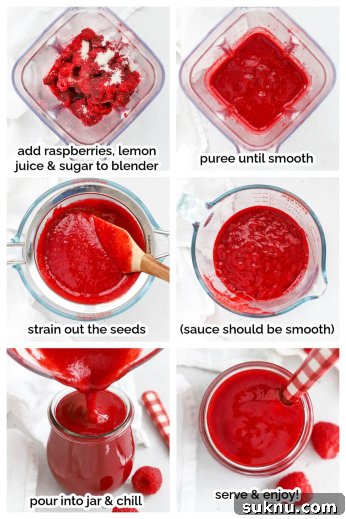 Vibrant Raspberry Coulis 4 making homemade raspberry coulis step by step