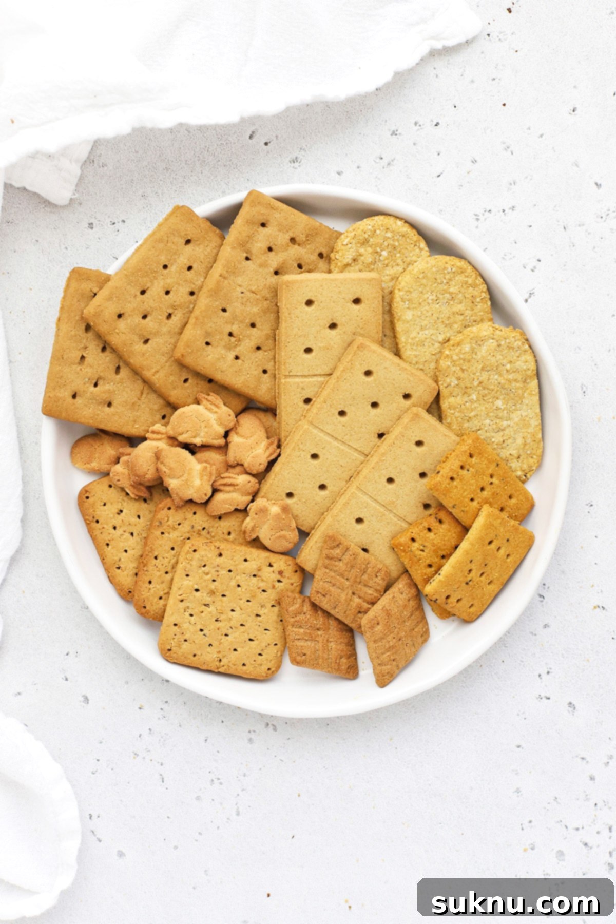 gluten-free graham crackers on a plate