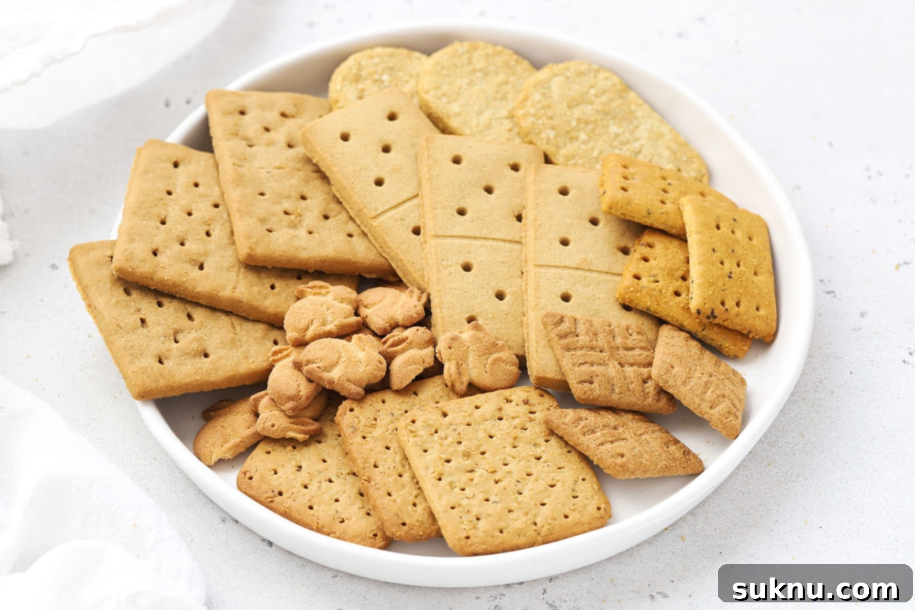 gluten-free graham crackers on a plate