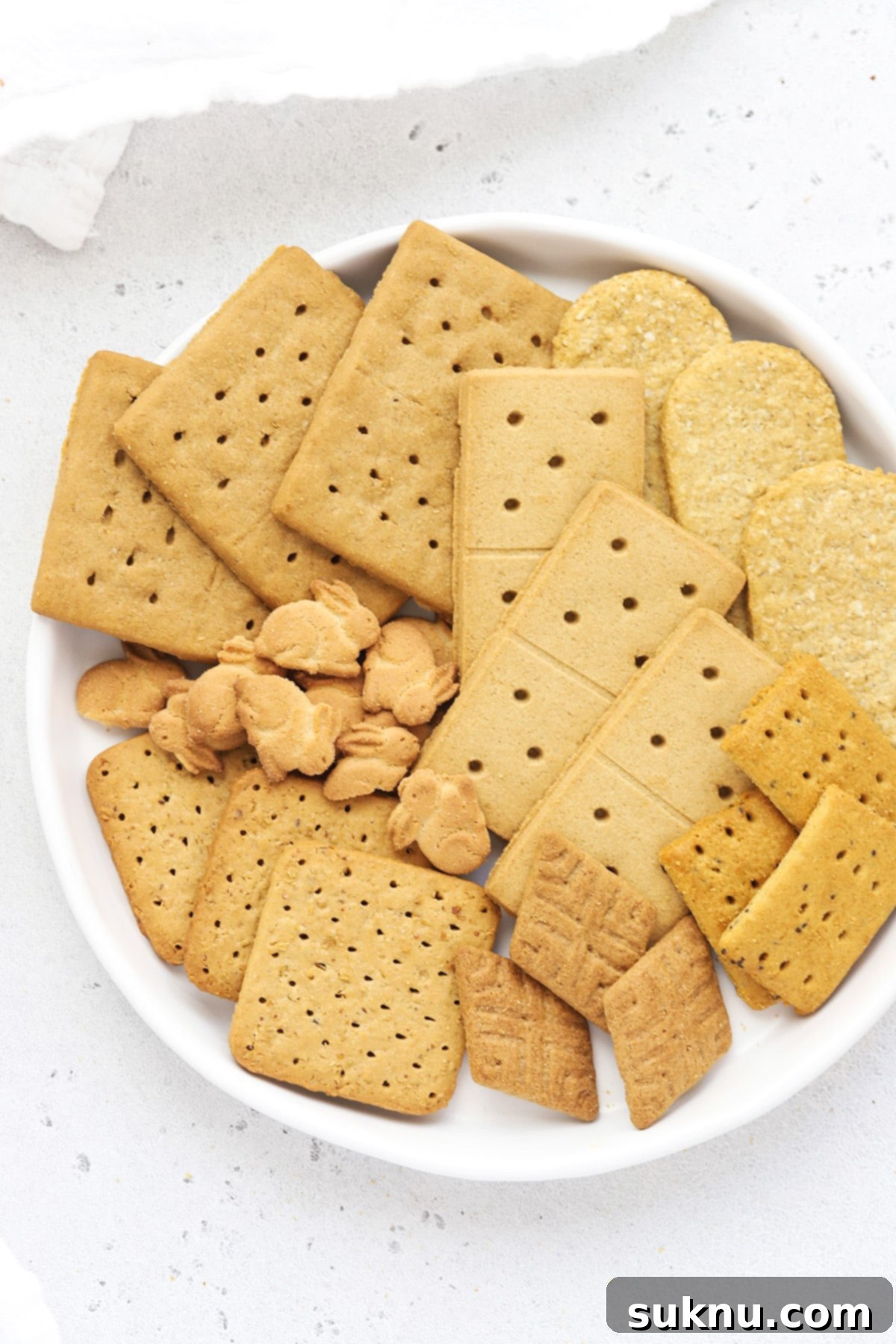 gluten-free graham crackers on a plate