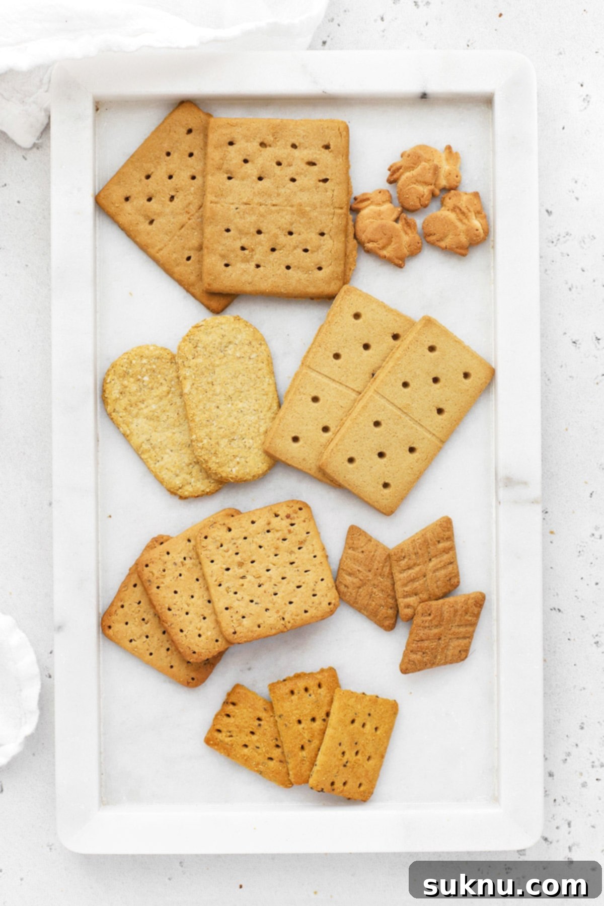 gluten-free graham crackers on a plate