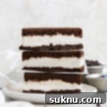 Front view of three gluten free ice cream sandwiches on a plate