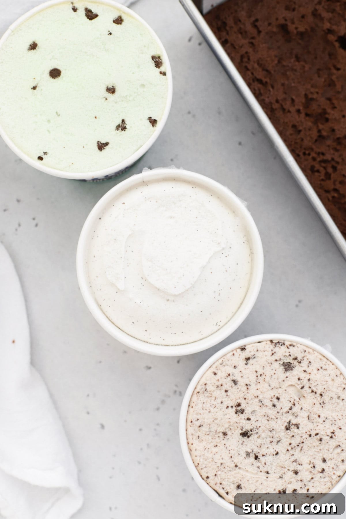 different flavors of ice cream to try on gluten-free brownie ice cream sandwiches