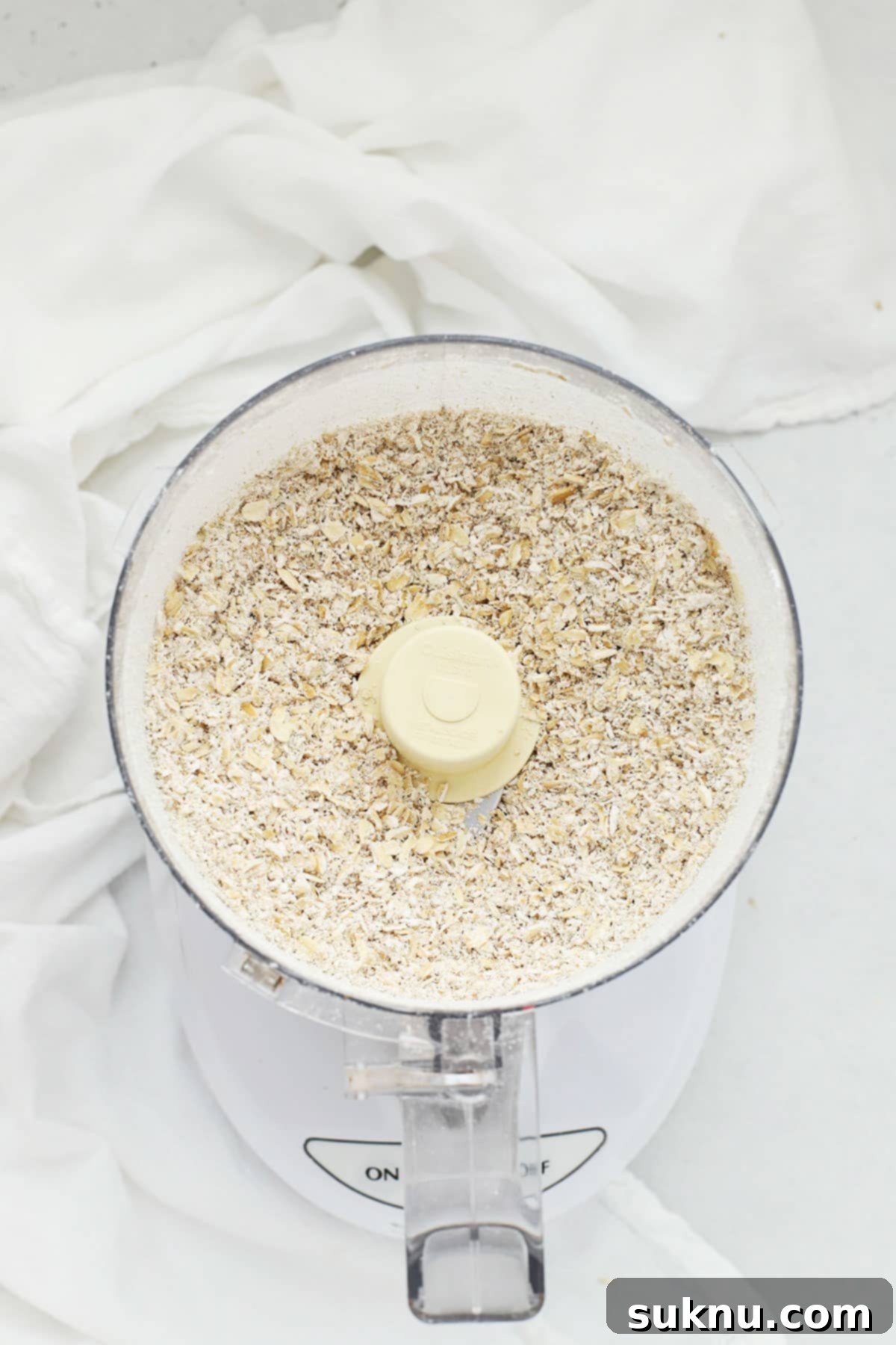 Gluten-Free rolled oats pulsed into a coarse flour texture, perfect for baking