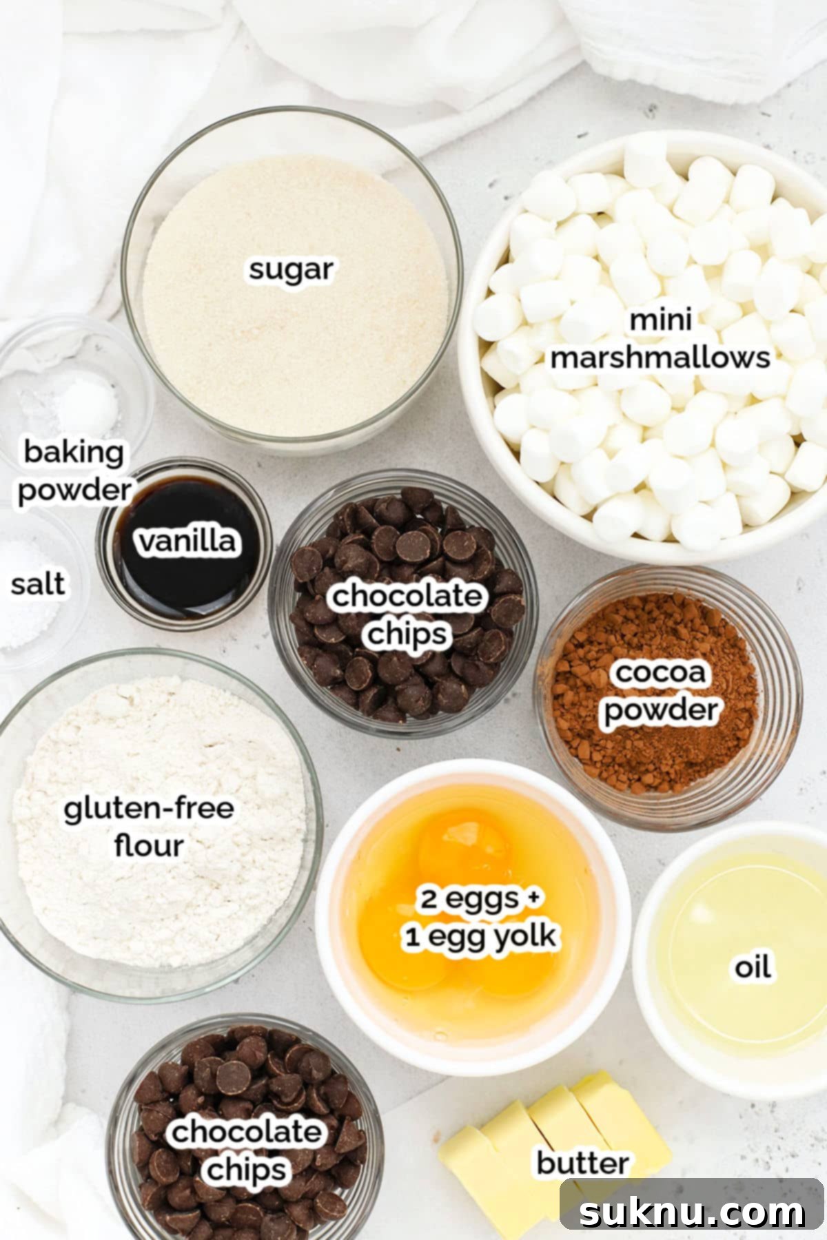 Gooey Gluten-Free Marshmallow Brownies 3 ingredients for gluten-free marshmallow brownies