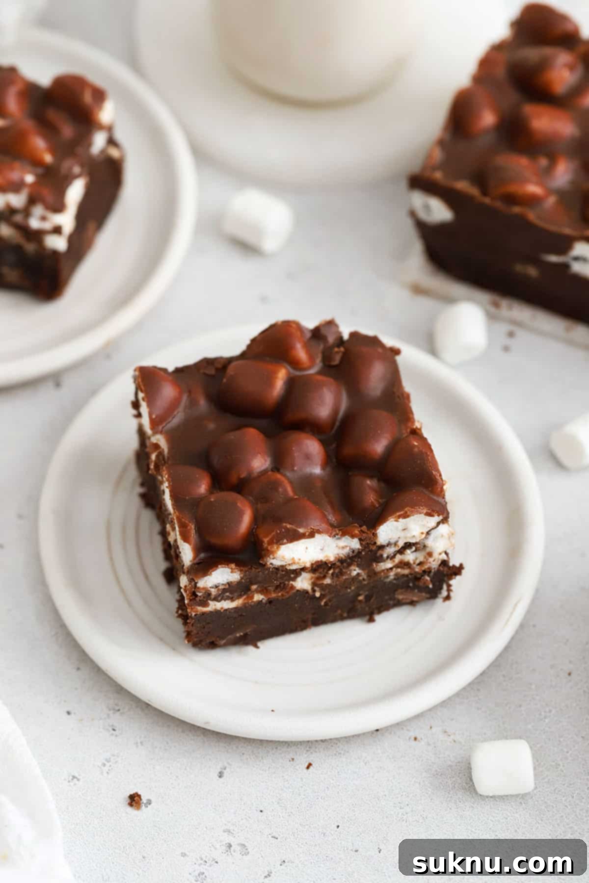 Gooey Gluten-Free Marshmallow Brownies 7 gluten-free marshmallow brownies with chocolate frosting