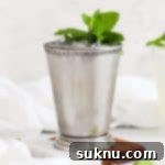 Disneyland Style Mint Julep 11 non-alcoholic mint juleps in metal julep cups