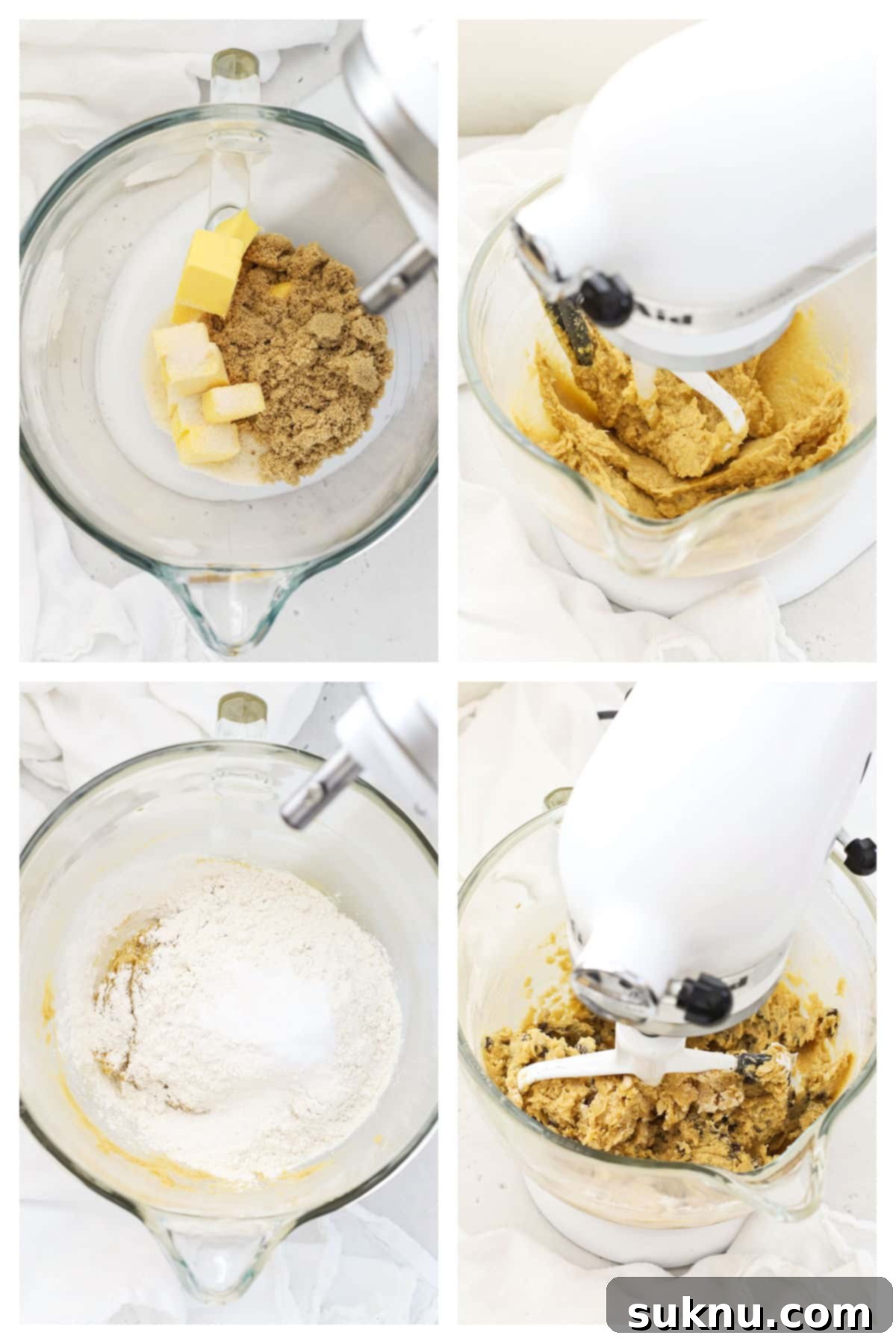 Step-by-step image of gluten free cookie ice cream sandwiches being assembled.