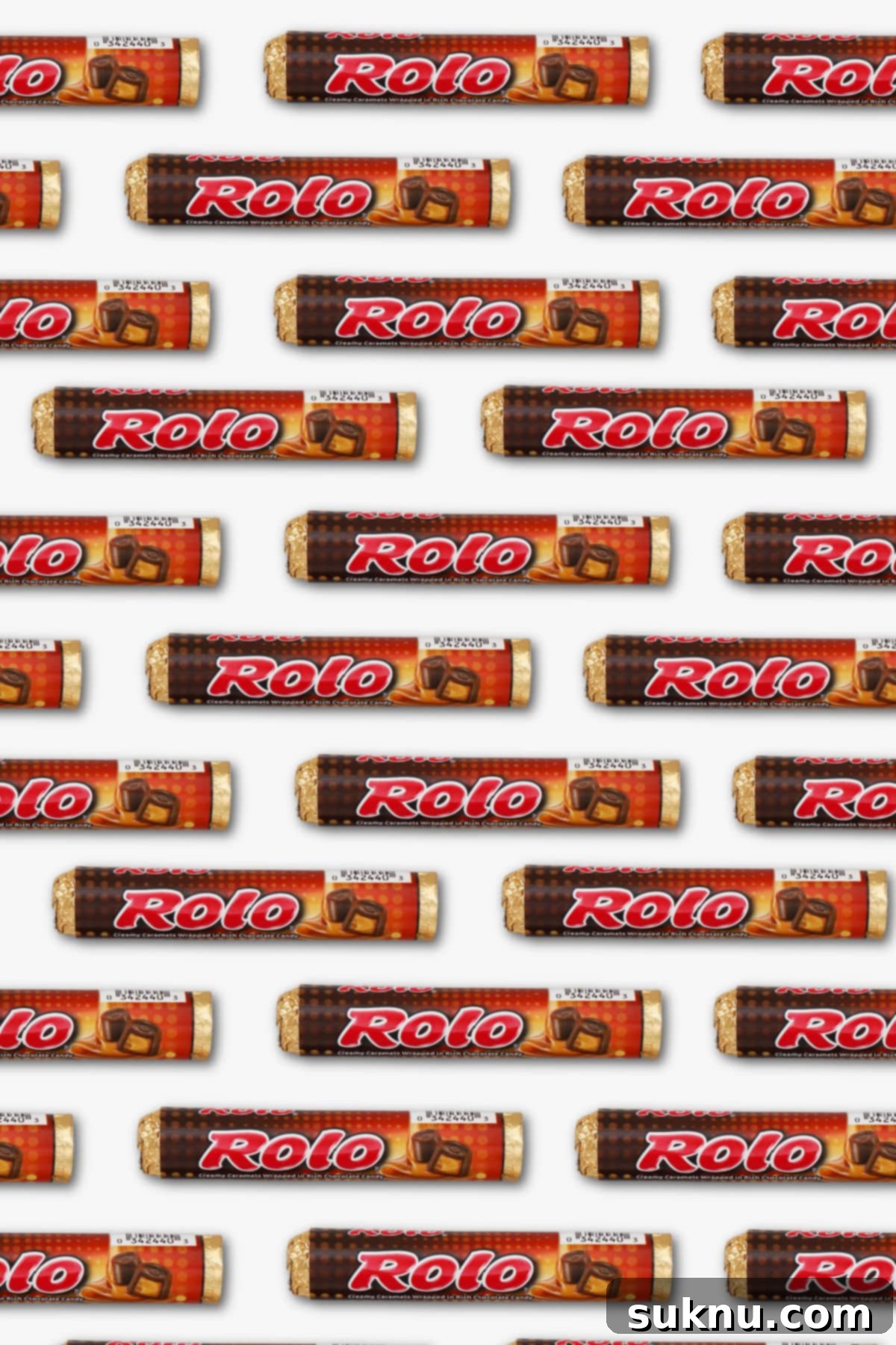 packages of rolos on a cream background