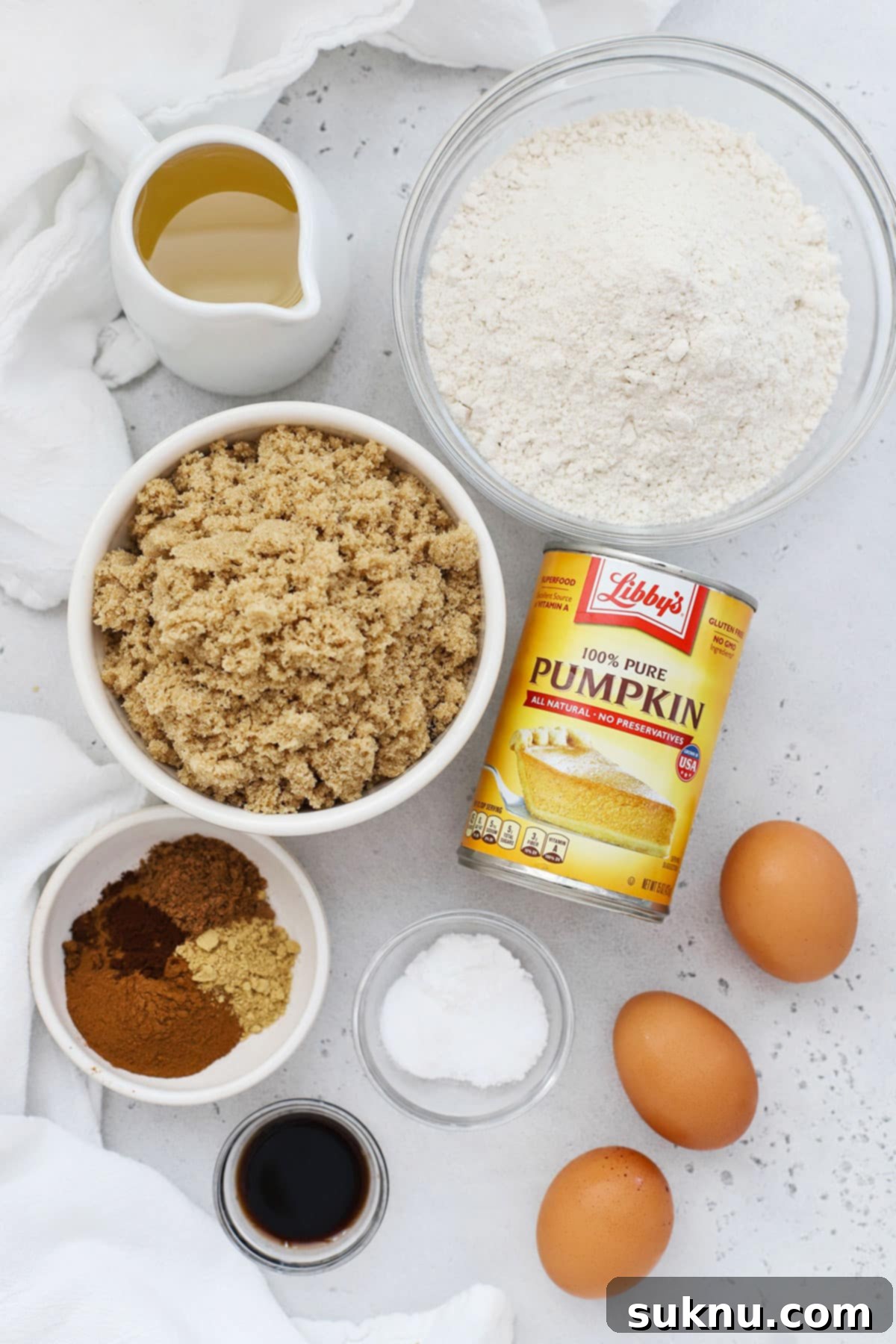 ingredients for gluten free pumpkin whoopie pies