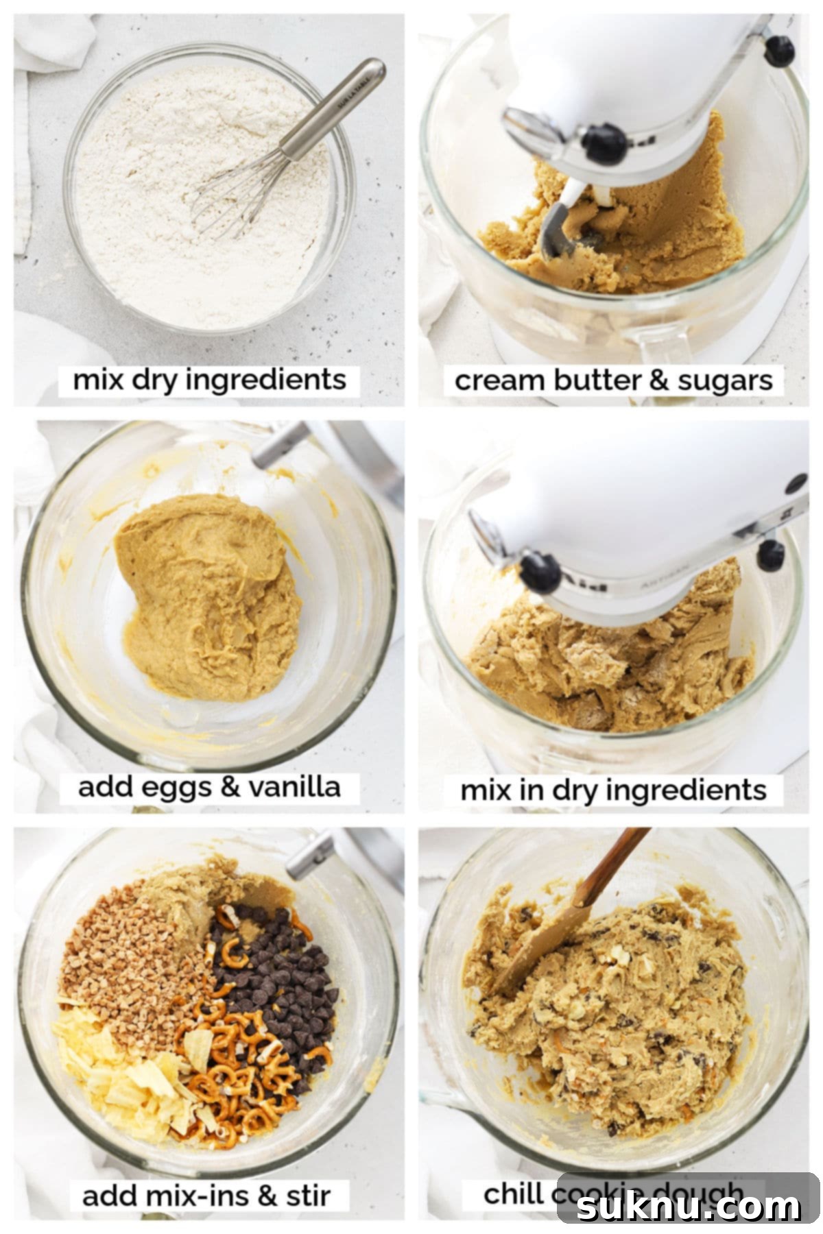 Gluten Free Everything Cookies 4 making gluten-free kitchen sink cookies step by step