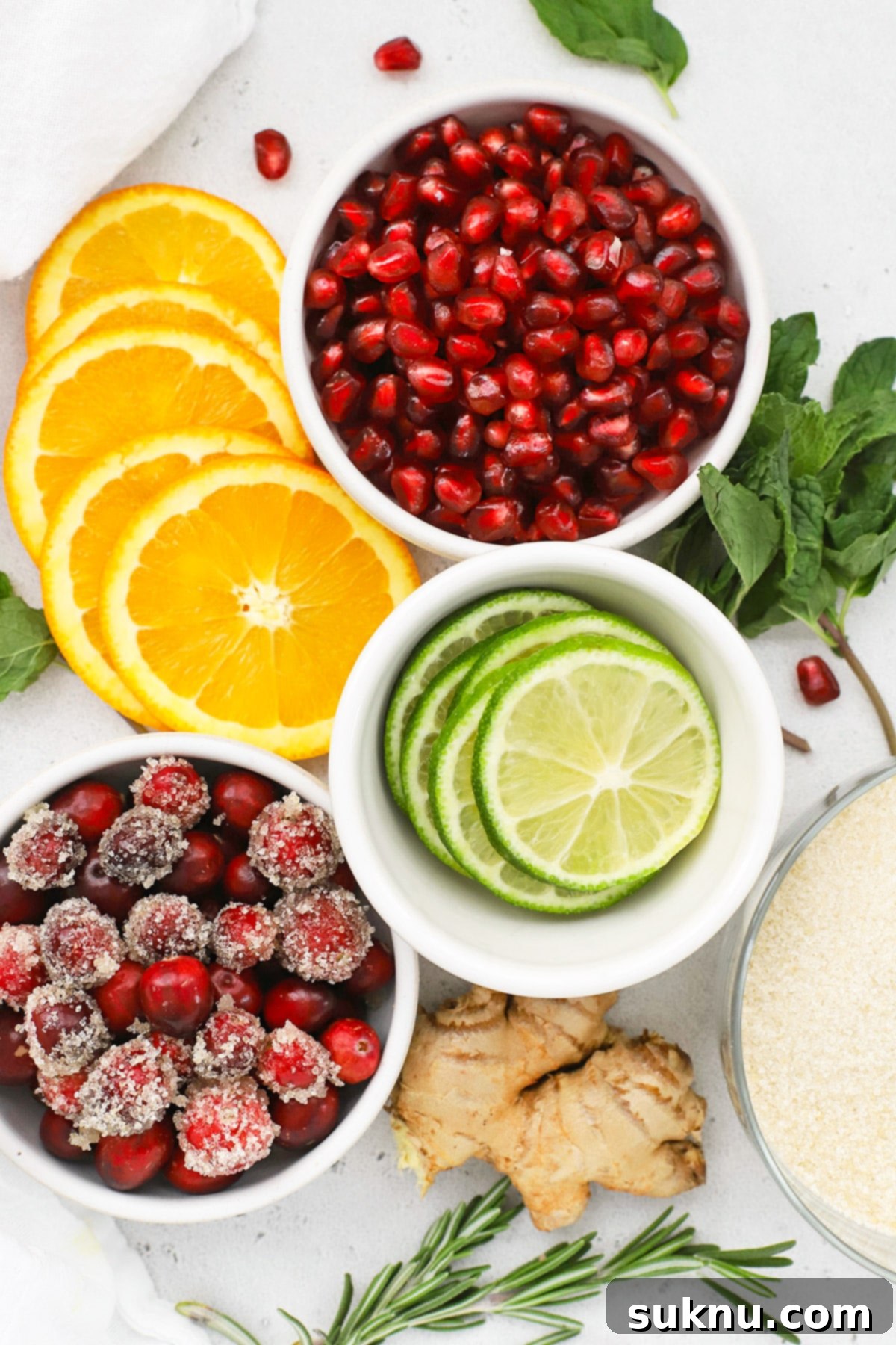 Garnishes for Citrus Orange Mocktails