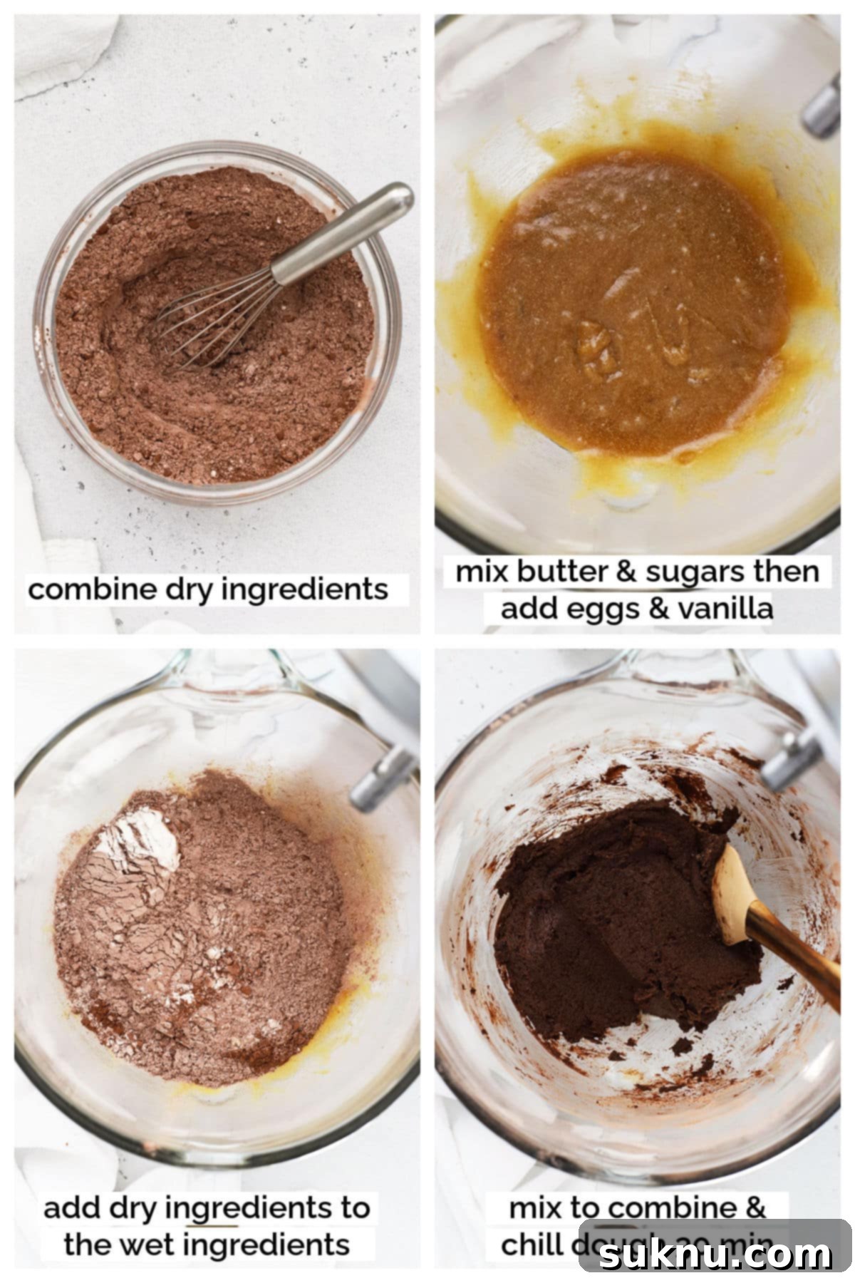 Fudgy Gluten-Free Hot Cocoa Cookies 4 Mixing up gluten-free hot chocolate cookie dough