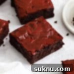 gluten-free red velvet brownies cut into squares